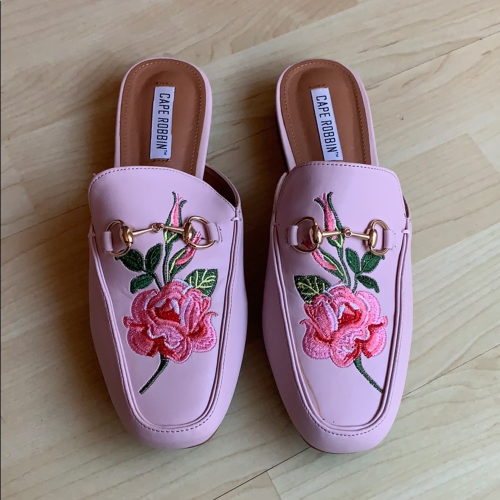 Faux Leather Mules Slides